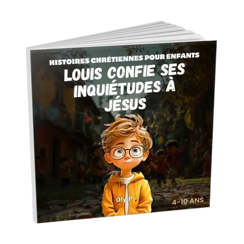 Livre chrétien pour enfants "Louis confie ses inquiétudes à Jésus"